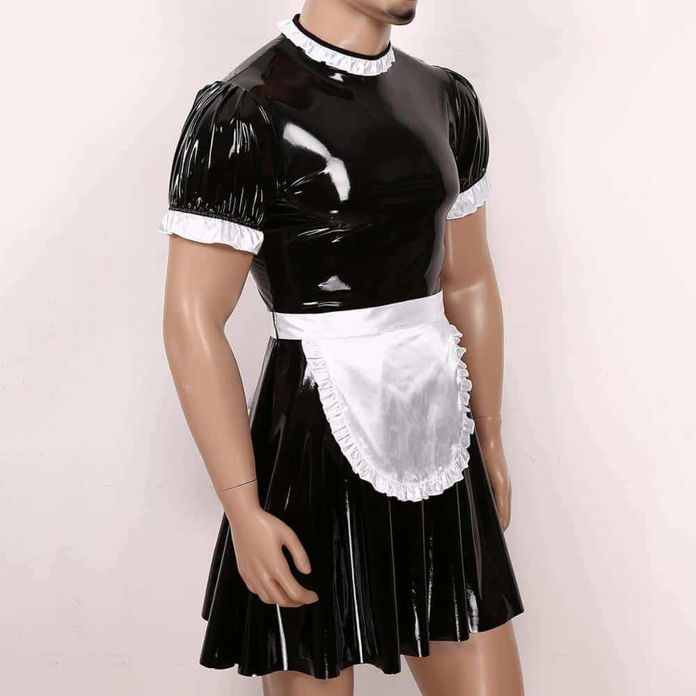 Maid Cosplay Outfit Wetlook Herren Damen 5