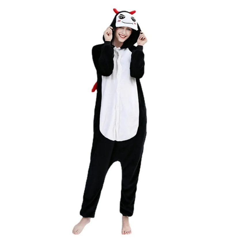 Adult Cosplay Costume Devil Anime Onesies Pajama For Halloween Carnival Masquerade Party 1