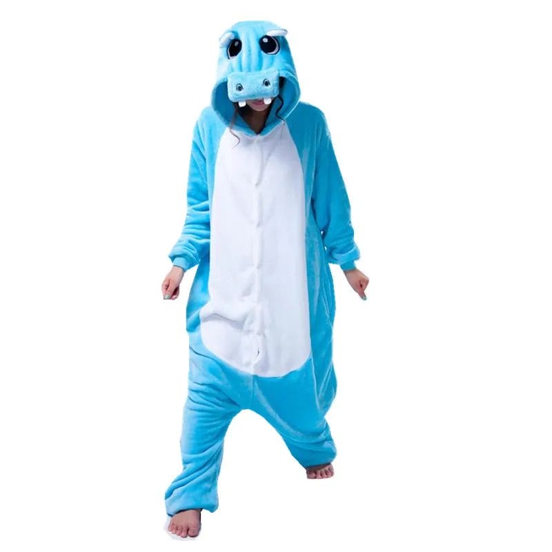 Hippopotamus Kigurumi Animal Hippo Costume Adult Onesies Pajama Clothes For Halloween Carnival Masquerade Party 1