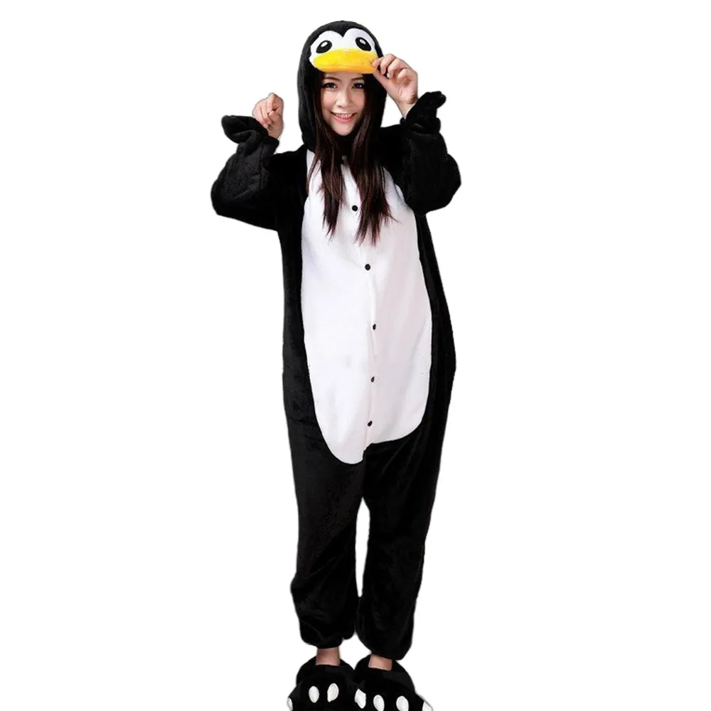 Animal Costume Penguin Kigurumi Adult Onesies Unisex Women Men's Pajamas Halloween Christmas Party Cosplay Costumes 1