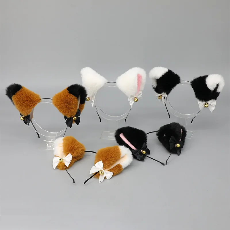 Handmade Animal Headband For Girl Fox Furry Ear Lolita Cosplay Accessories Club Pub Masquerade Party Women's Props 1