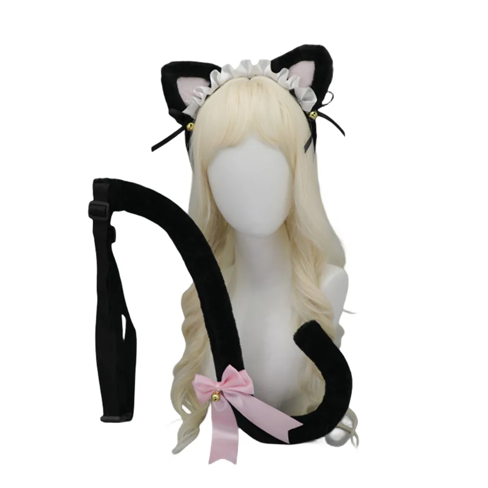 Cat Cosplay Props Ear Tail Animal Headband Lolita Accessories Club Pub Masquerade Party Women's Headwear 1
