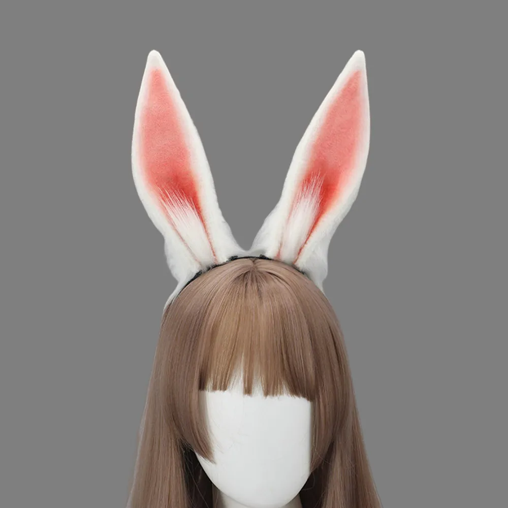 Game Role Cosplay Simulated Furry Rabbit Ear Animal Headband Lolita Cosplay Accessories Club Pub Masquerade Party Women's Props 1