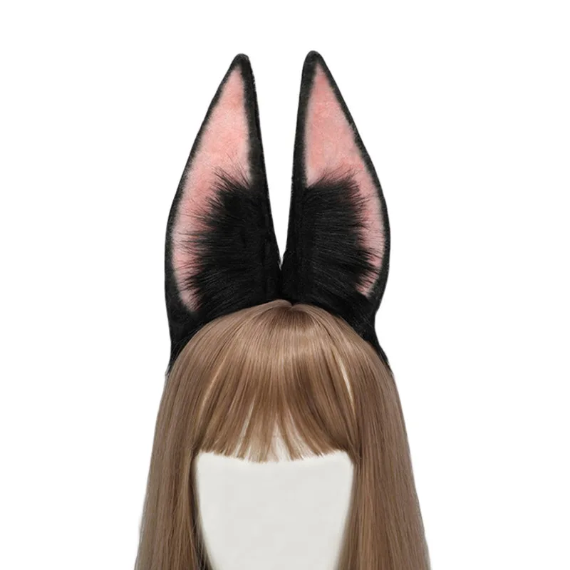 Game Role Cosplay Furry Fox Ear Animal Headband Lolita Accessories Club Pub Masquerade Party Women's Props 1